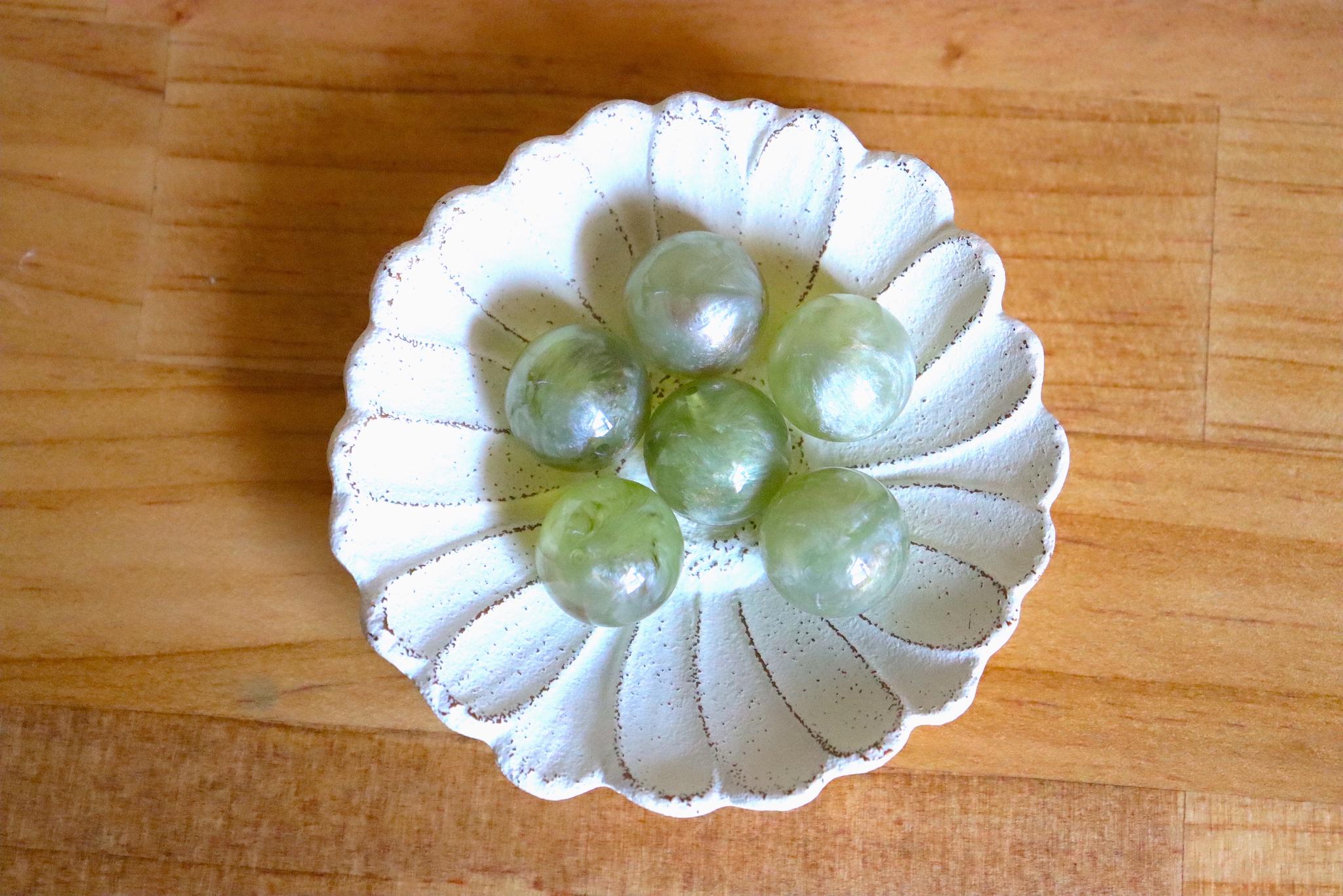 【from USA】マスカットマーブルビーズ　φ18mm