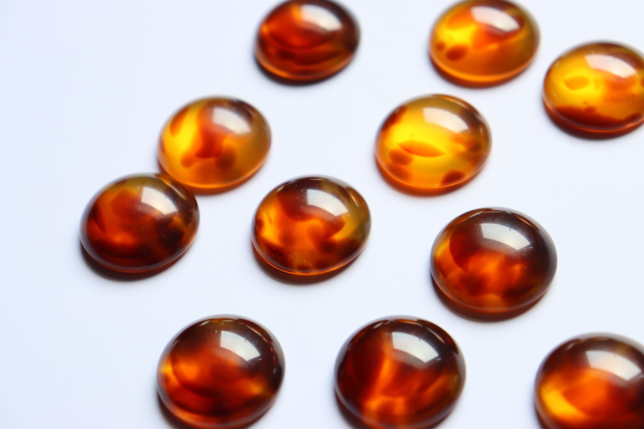 【JAPAN】べっ甲カボションφ24mm 貼り付けパーツ　ハンドメイド素材　アクセサリーパーツ